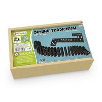 Jogo DOMINÓ TRADICIONAL com peças em PLÁSTICO e ESTOJO de madeira Jogo DOMINÓ TRADICIONAL com peças em PLÁSTICO e ESTOJO de madeira
