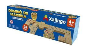 Jogo Dominó Tradicional em Madeira Xalingo Jogo Dominó Tradicional em Madeira Xalingo
