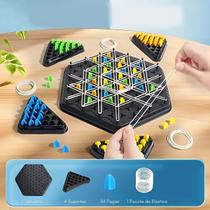 Jogo dos Triangulos Xadrez Geométrico Tabuleiro Multijogador Pakitoys Estratégia Raciocínio Lógico Estratégia
