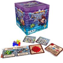 Jogo Dungeon Drop Tabuleiro Estratégia Cartas Espacial Grok