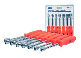 Jogo e kit de Chave Canhão 7 Pcs Aço 5 a12 mm Profissional - LUATEK Jogo e kit de Chave Canhão 7 Pcs Aço 5 a12 mm Profissional - LUATEK