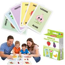 Jogo Educa Fruta Legumes Pedagogico Carta Infantil Educativo Jogo Educa Fruta Legumes Pedagogico Carta Infantil Educativo