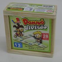 Jogo Educacional Dominó Divisão 28 Peças Madeira - 116062 - Iob