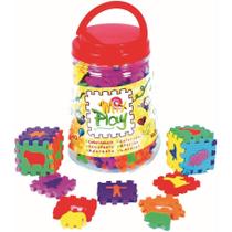 Jogo Educativo 48 Peças Recreativo Quebra Cabeça Monte EVA Jogo Educativo 48 Peças Recreativo Quebra Cabeça Monte EVA