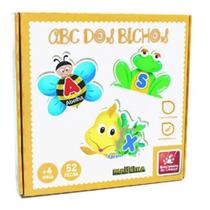 Jogo Educativo Abc Dos Bichos Madeira Brincadeira de Criança