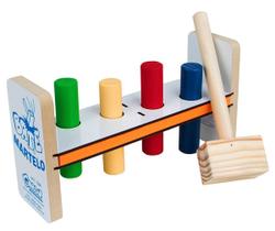 Jogo Educativo Bate Martelo - Bate Pinos Em Madeira