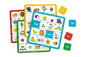 Jogo Educativo Bingo Das Palavras - Babebi 6045 Jogo Educativo Bingo Das Palavras - Babebi 6045