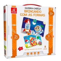 Jogo Educativo Brincando Com As Formas 24 Peças Jogo Educativo Brincando Com As Formas 24 Peças