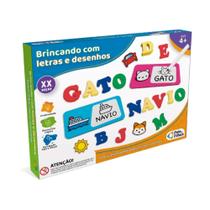 Jogo Educativo Brincando com Letras e Desenhos Pais e Filhos A partir de 4 anos Jogo Educativo Brincando com Letras e Desenhos Pais e Filhos A partir de 4 anos