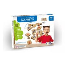 Jogo Educativo Brincando De Aprender Com Alfabeto Madeira