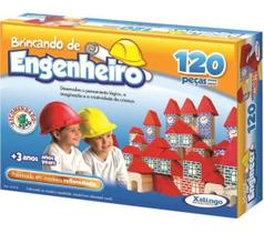 Jogo Educativo Brincando De Engenheiro 120 Peças Xalingo Jogo Educativo Brincando De Engenheiro 120 Peças Xalingo
