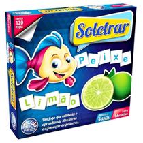Jogo educativo brincar de aprender soletrar 120 pçs - pais e filhos