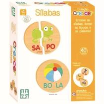 Jogo Educativo Coleção Crescer Sílabas Madeira Nig Jogo Educativo Coleção Crescer Sílabas Madeira Nig