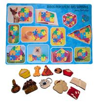 Jogo Educativo Das Sombras Em MDF Divertido Figuras Para Autistas
