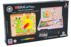 Jogo Educativo de Madeira Educaplay Caixa do Conhecimento