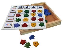 Brinquedo Pedagógico e Educativo Ludo Clássico Real Jogo de Tabuleiro :  : Brinquedos e Jogos