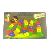 Jogo Educativo DecaMinhoca em MDF 3mm Números Romanos de 10 em 10 até 260 ou X a CCLX