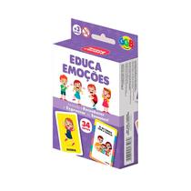 Jogo Educativo Educa Emoções Cartas para Reconhecer e Expressar Emoções 34 Cartas