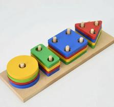 Jogo educativo encaixe formas geométricas Jogo educativo encaixe formas geométricas