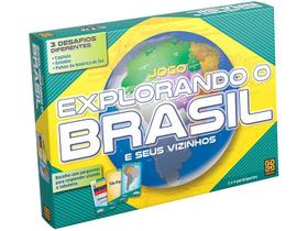 Jogo Educativo Explorando o Brasil Tabuleiro Grow