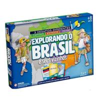 Jogo Educativo Explorando o Brasil Tabuleiro Grow