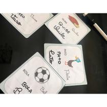 Jogo educativo fichas cursivas letra de mão