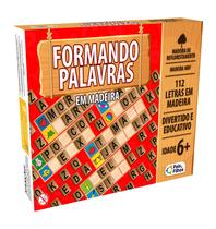 Jogo Educativo Formando Palavras Em Madeira Pais e filhos