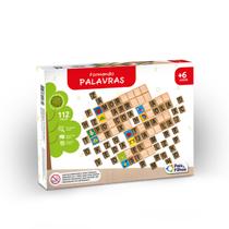 Jogo Educativo Infantil em Madeira Formando Palavras - Aprendizado Lúdico