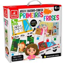 Jogo Educativo Letras Palavras Quebra Cabeça Didático Alfabeto Primeiras Frases +4anos