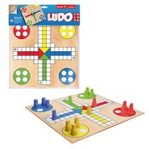 Jogo Educativo Ludo Em Madeira - Coluna