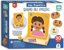 Jogo Educativo Magnético Quadro das Emoções Madeira Nig