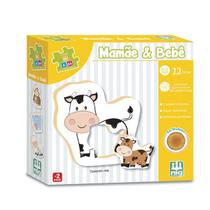 Jogo Educativo Mamãe e Bebê 12 peças - Nig