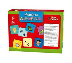 Jogo Educativo Memória Alfabética Escolar 54 Peças Pais e Filhos Jogo Educativo Memória Alfabética Escolar 54 Peças Pais e Filhos