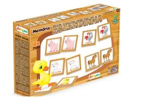 Jogo Educativo Memória Fazendinha Brinquedo Infantil Junges