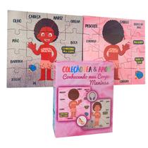 Jogo Educativo Montando o Corpo Humano Quebra-cabeça Meninas