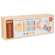 Jogo educativo Montessori Fishbone Color Matching Toy