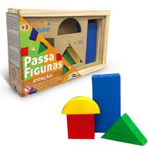 Jogo Educativo Passa Figuras Madeira 8 Peças Reforçado Resistente