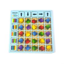 Jogo Educativo Peixes com Setas e Cores MDF 3mm Coordenação e Raciocínio Infantil