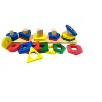 Jogo Educativo Piramides Encaixe 21 Pecas Yt4430 - Full Toys