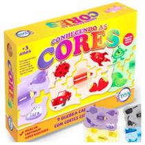 Jogo educativo quebra-cabeça conhecendo as cores - toia