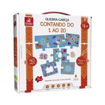 Jogo Educativo Quebra Cabeça Contando Do 1 Ao 20 40 Peças Jogo Educativo Quebra Cabeça Contando Do 1 Ao 20 40 Peças
