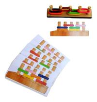 Jogo Educativo Sequência Lógica De Cores Gominha Em M.d.f