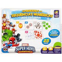 Jogo Educativo Sequencia Numerica Vingadores 25 Peças Jogo Educativo Sequencia Numerica Vingadores 25 Peças