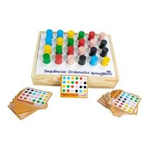 Jogo Educativo Sequência Ordenadas Brinqmutti Madeira Ref. 007 Jogo Educativo Sequência Ordenadas Brinqmutti Madeira Ref. 007