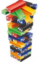 Jogo Educativo Tombou Perdeu Torre Empilha Blocos 45pçs Art Brink