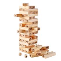 Jogo Educativo Torre De Equilíbrio Estilo Jenga Madeira