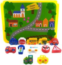 Jogo Educativo Tráfego Cidade 14 Pecas Ref. Yt4427 Jogo Educativo Tráfego Cidade 14 Pecas Ref. Yt4427