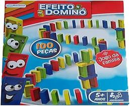 Jogo efeito domino 100 peças - multikids