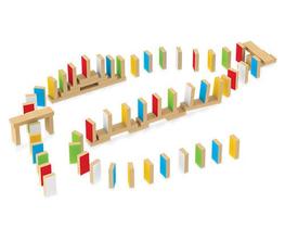 Jogo Efeito Dominó 70 Peças Junges 631