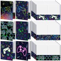 Jogo eletrônico Pocket Folders Kosiz 12 peças de papelão Jogo eletrônico Pocket Folders Kosiz 12 peças de papelão